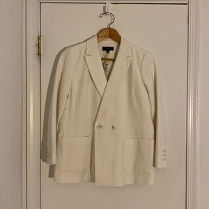 Talbots 14p off-white double-breasted blazer, NWT